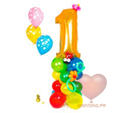 Набор шаров на день рождения (ШДМ) аэродизайн